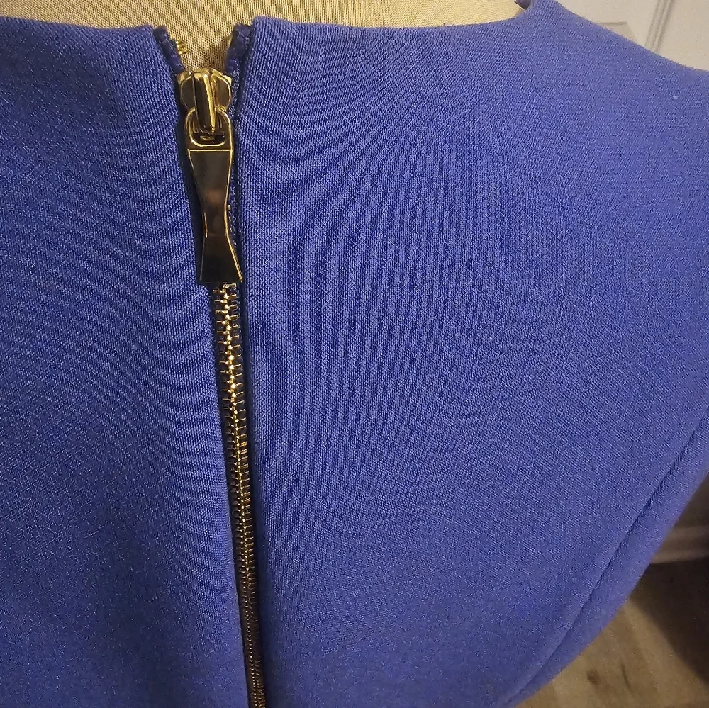 Kate Spade Sleeveless Royal Blue Or Purplelish Midi Dress Sz 4 - Picture 3 of 8